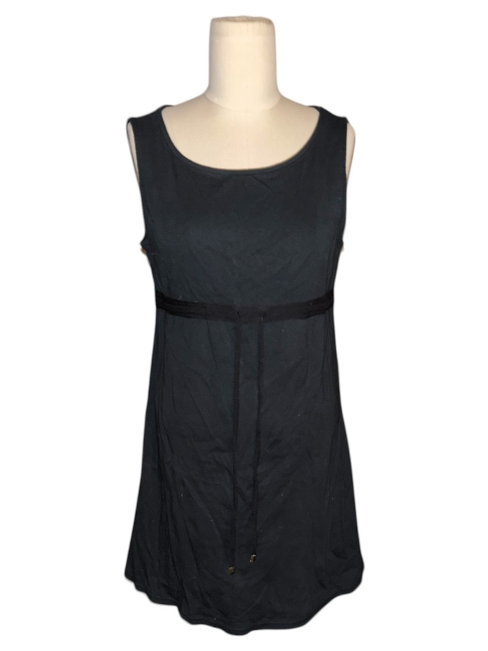 Anne Cole Classic Black Sleeveless A-Line Dress